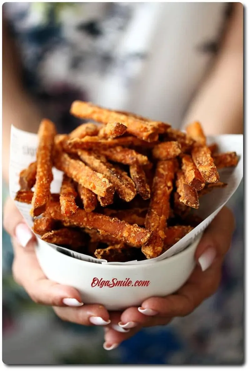 Chrupiące frytki z batatów