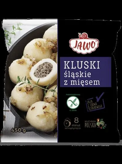 Klusek śląskie z jajkiem