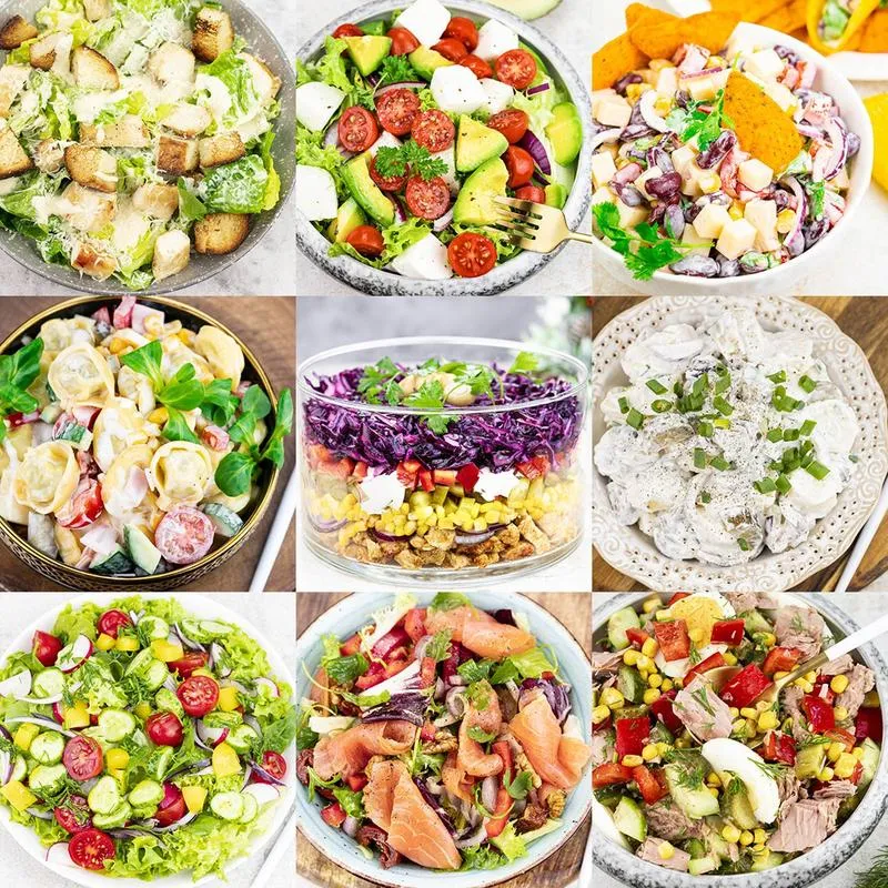 Kolorowa sałatka na grilla