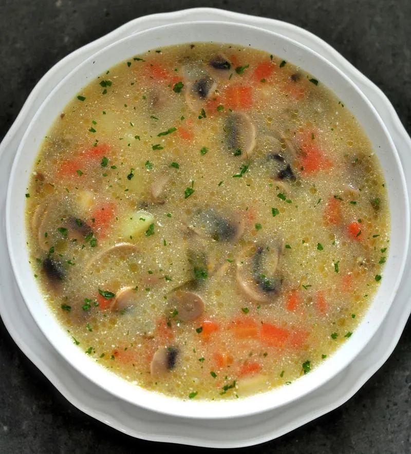 Przepis na zupę pieczarkową