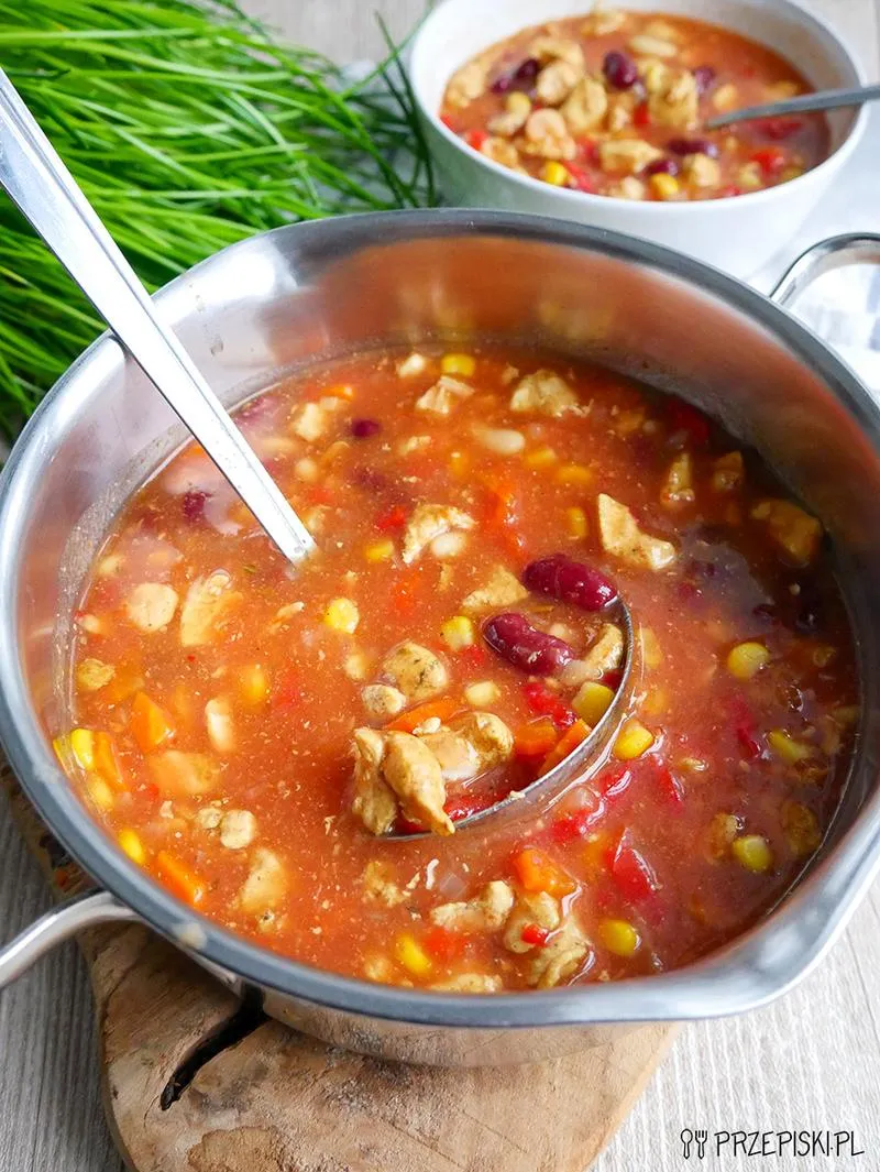 Składniki zupy meksykańskiej