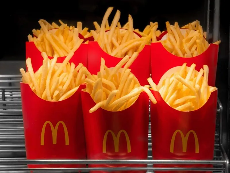 Waga małych frytek McDonald's