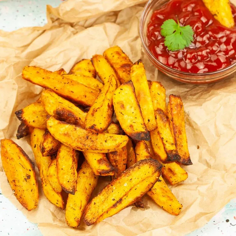 Wybór mrożonych frytek