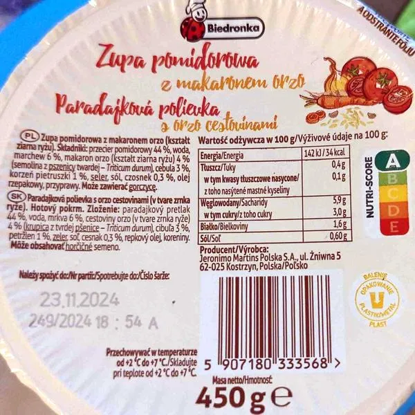 Zdrowe zupy z Biedronki